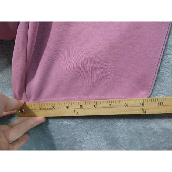 Athleta Pants Womens 2X Pink Crop Travel Lounge Seasoft Straight Modal Blend - Picture 6 of 10